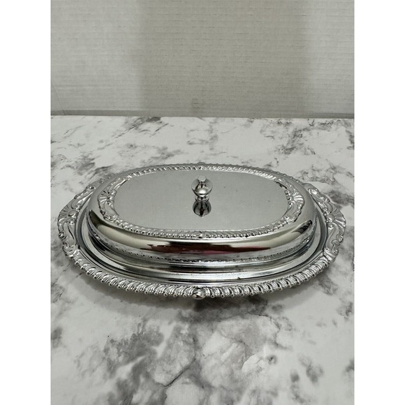 Vintage 1960’s Danny Wilson Original  Chrome Plated Butter Dish - Picture 1 of 12